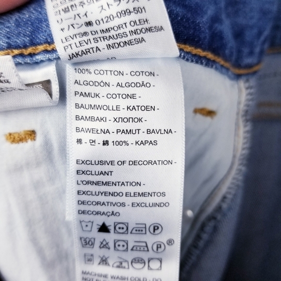 Levi's A00920007 High-Waisted Straight Jeans Women's size 31x29 - Picture 10 of 11